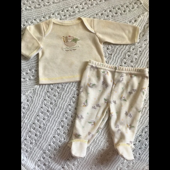 Rare 1970’sNoah’s Ark Appliqué two by two Preemie - Picture 6 of 7